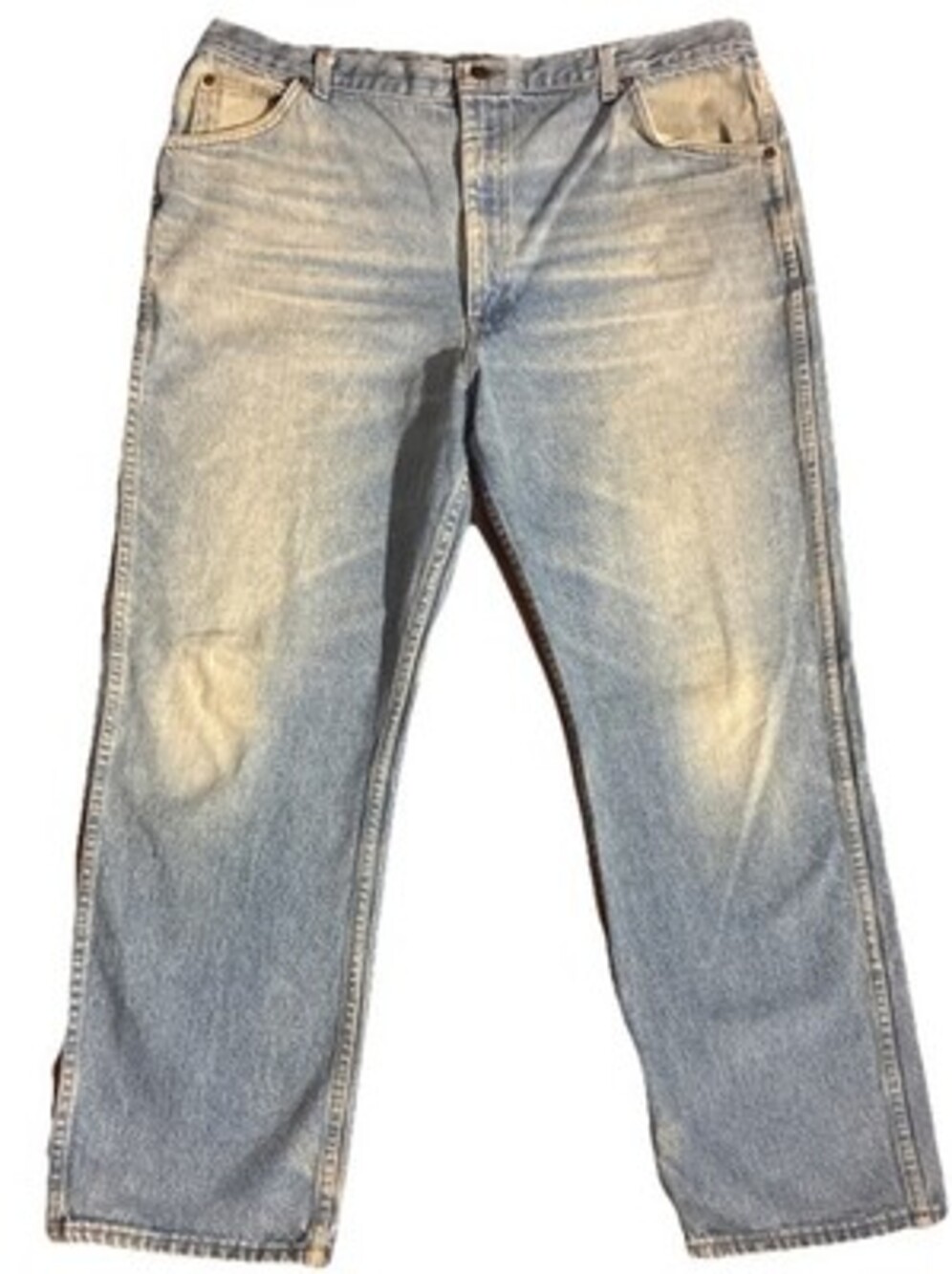 Vintage Roebucks Jeans Mens 40x29 Light Wash Relaxed Fit Workwear Denim Sears